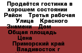 Продаётся гостинка в хорошем состоянии › Район ­ Третья рабочая › Улица ­ Красного Знамени › Дом ­ 133/3 › Общая площадь ­ 18 › Цена ­ 1 699 999 - Приморский край, Владивосток г. Недвижимость » Квартиры продажа   